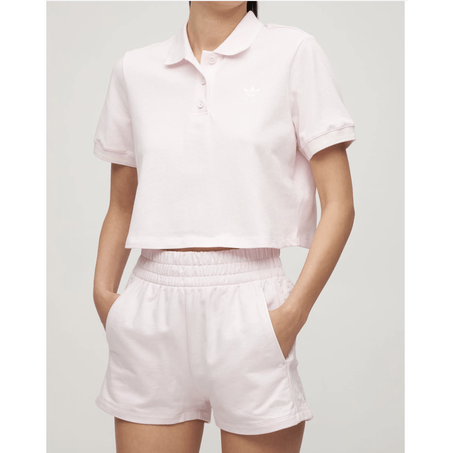 CROPPED COTTON BLEND POLO - MAXWELL SPORT